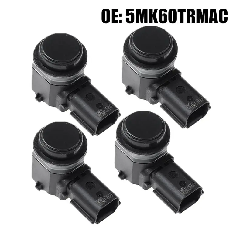 #78C Automotive Parts & Accessories,4Pcs 5MK60TRMAC PDC Parking Sensor for Dodge Challenger 2015-2022 (Black)
