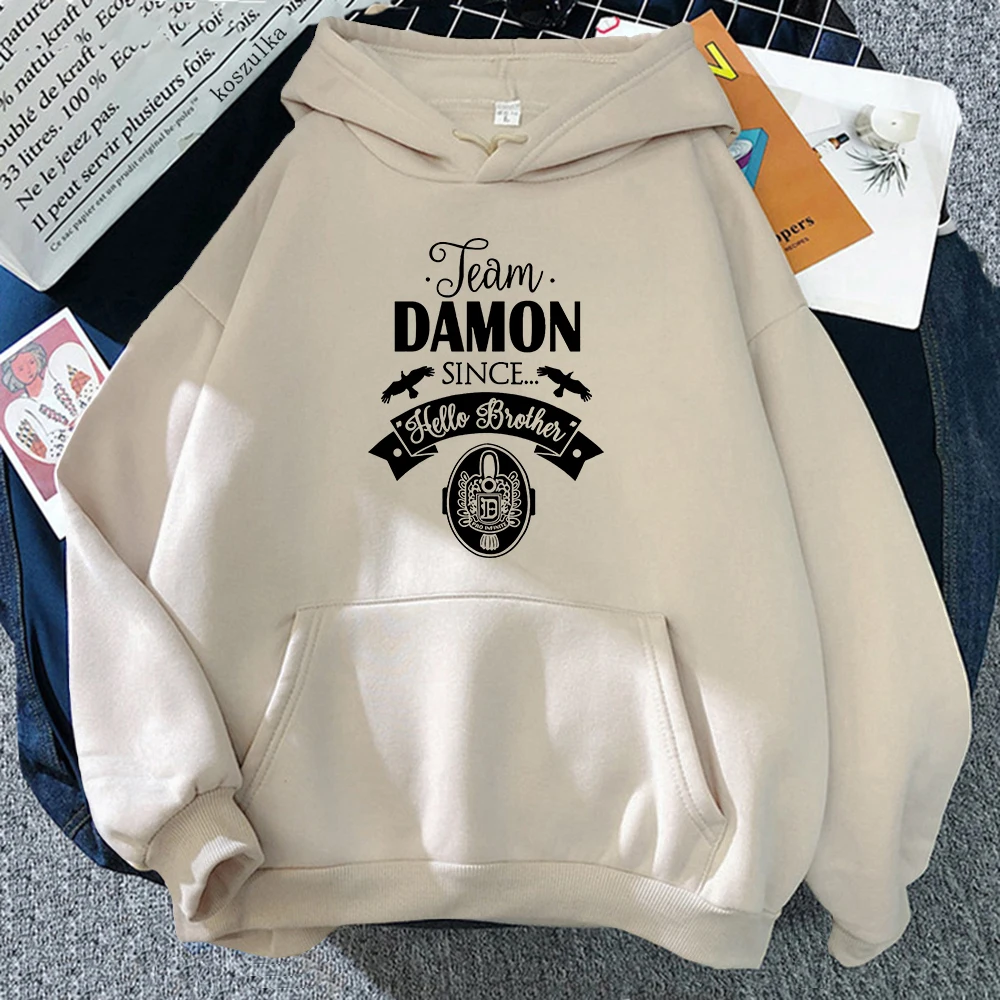 

2024 The Vampire Diaries Hoodie Damon Team Damon Since Hello Brother Women/men Hoodies Unisex Sweatshirt Vintage Aesthetic Haraj