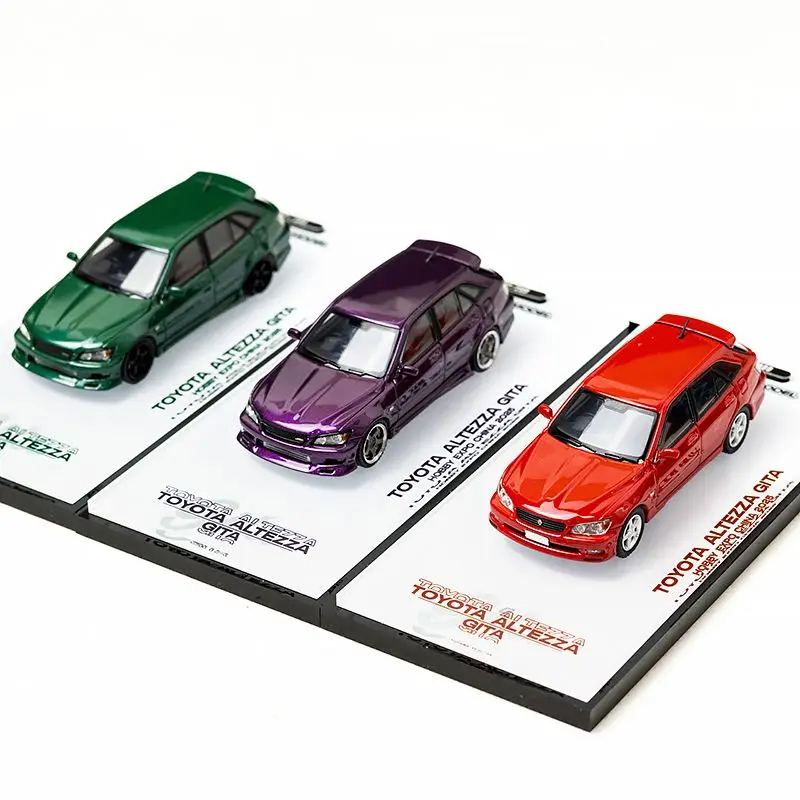 ダイキャスト モータル 1:64 スケール トヨタ アルテッツァ バイト シャーク 自転車/セット 合金車モデル コレクタブル おもちゃ ギフト 記念品 ディスプレイ オーナメント