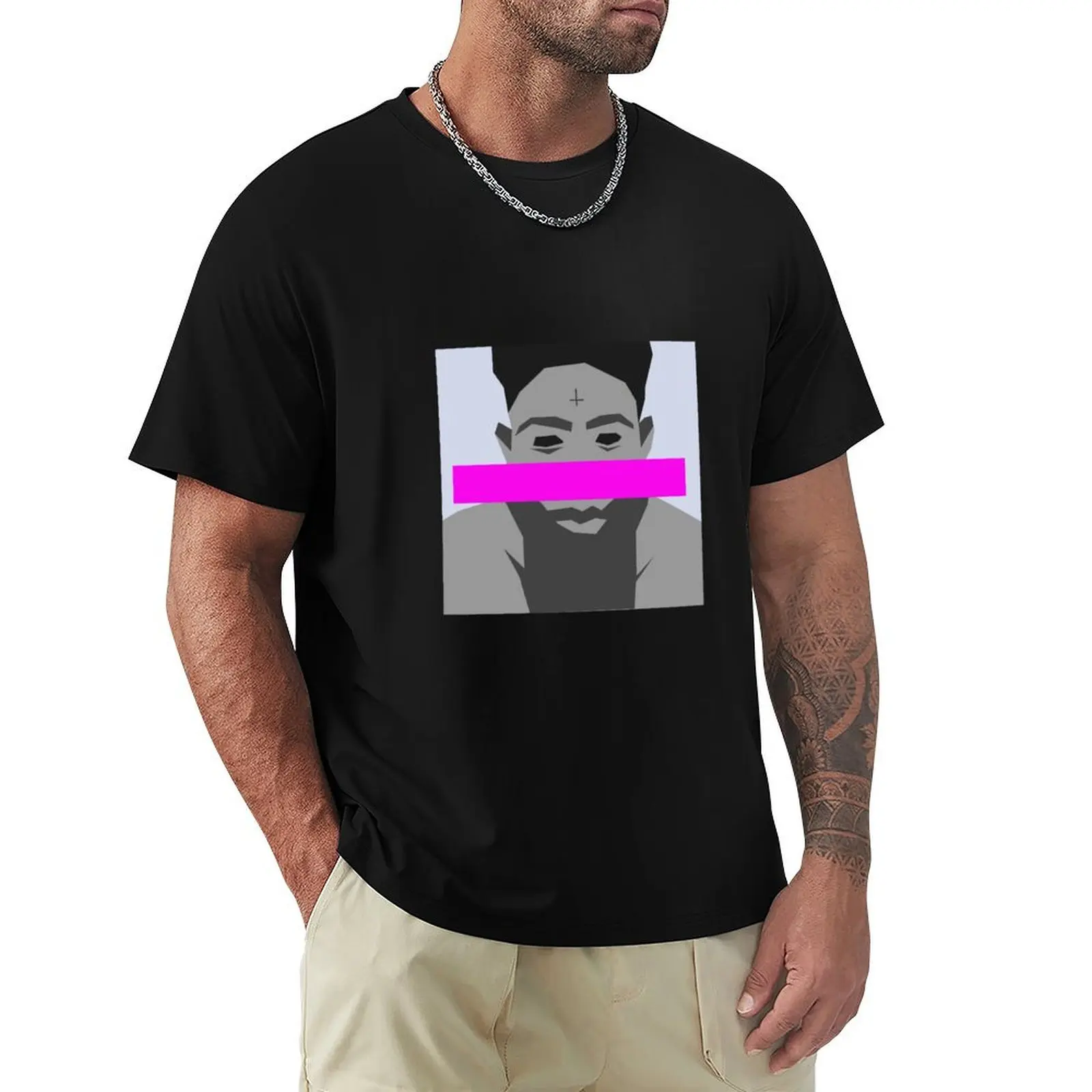 goblin minimal album cover T-Shirt Casual Simple Design Short Sleeve Shirt