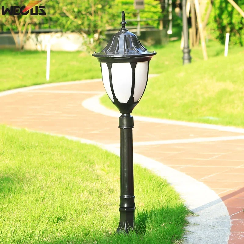 

(WECUS) Outdoor Patio Waterproof Lawn Light, Garden Landscape Light, Park Garden High Pole Light Street