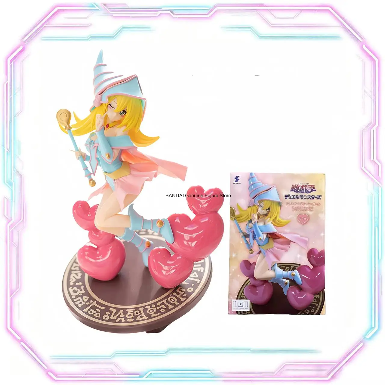 Auf Lager Dunkle Magierin Japanische Yu-Gi-Oh! Duel Monsters Cremefarbene 18cm Actionfigur Modell Anime Sammlerstück Statue