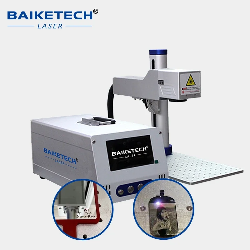 Raycus Desktop Fiber Laser Marking Marker Machine TH-450Pro 20W/30W for Metal Stainless Steel Copper Aluminum Laser Engraving