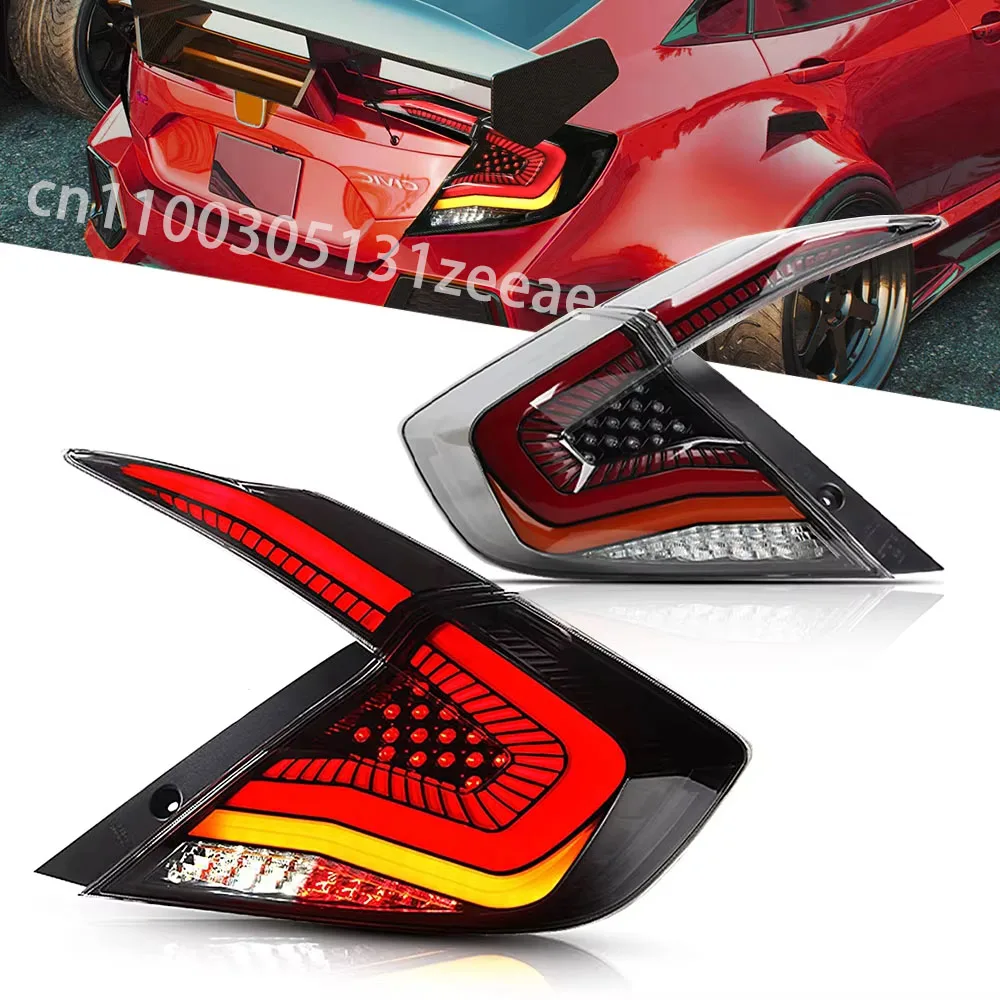 For  2016-2020 Civic G10  LED tail light assembly Flowing Water Flicker Tail Lamps Fog Lights Turn Signal Lights  Animation
