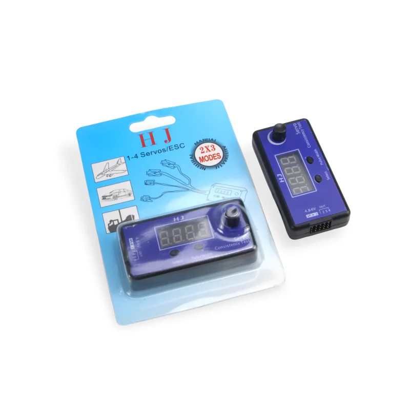 HJ4-Channel Servo ESC Tester Servo Consistency Check 2usHigh Precision for Analog Digital Servo 800-2200usPulse Width Adjustable