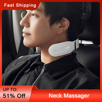 Electric Low-frequency Pulse Back and Neck Massager Vibration Cervical Muscle Massager Pain Relief and Relaxation Machine