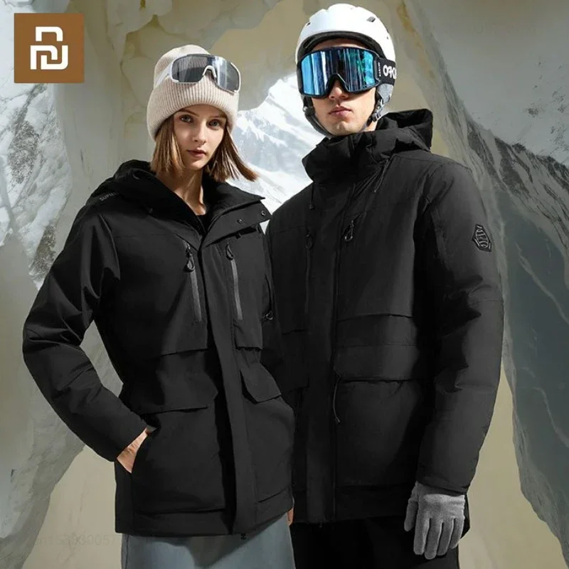 2025 Youpin Supield Multi-functional Extreme Cold Medium Long Coats Men Women Winter Warm Thick Hooded Jacket Windproof Outwear