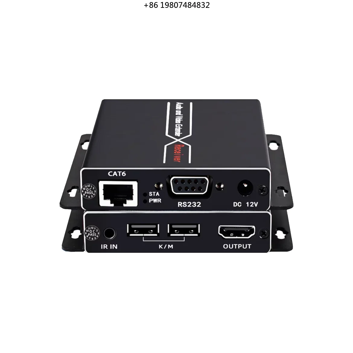 Reverse IR Transmission HDCP 1.4 USB-A Interface Metal HDM I Over IP HD-BaseT KVM Extender 70M 4K30 with
