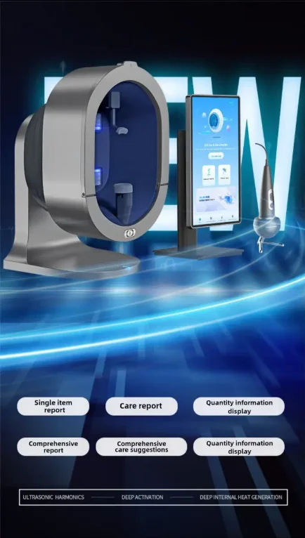 Ai Smart Skin & Scalp Analyzer Beauty Diagnostic Device With Microbial & Uv Detection