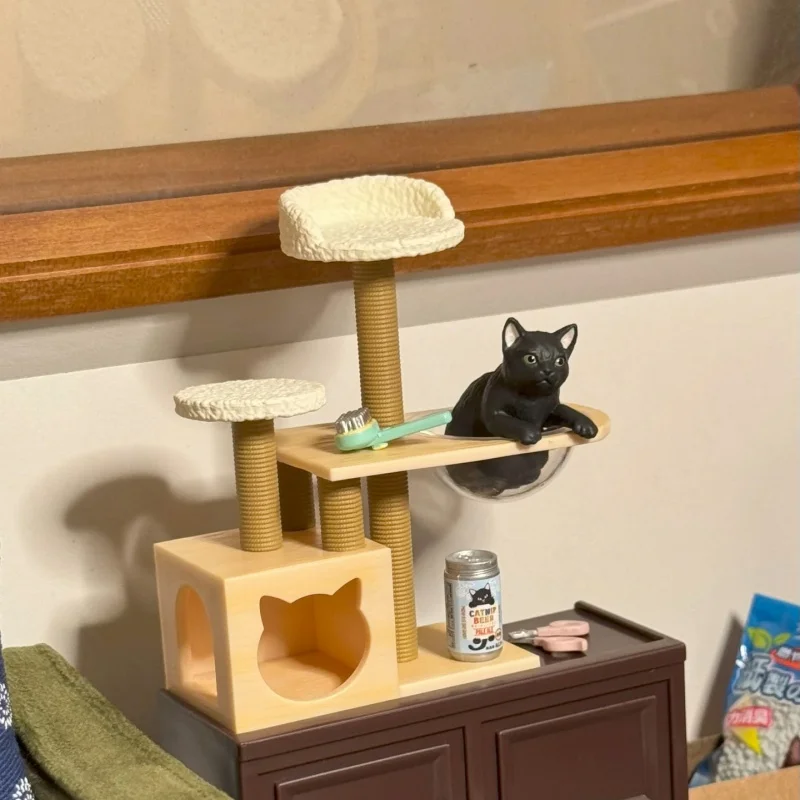 Re-Ment Capsule jouet authentique en Stock-série de boîtes aveugles'ma vie quotidienne avec chat' ornements de scène miniatures cadeau idéal pour enfant