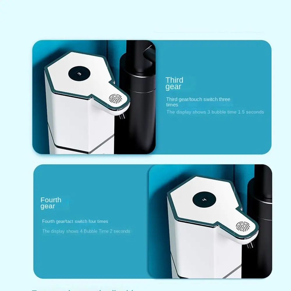 

Автоматический индукционный дозатор мыла на 360 мл, бесконтактный с USB-перезаряжаемым диспенсером для мытья рук, водонепроницаемая пена/капельного типа