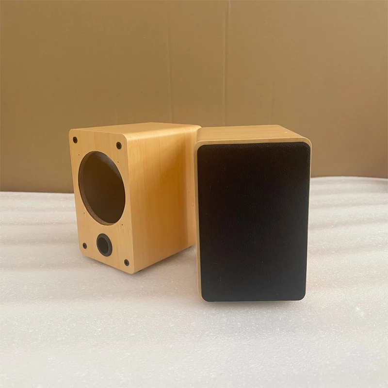 3 Inch Square Speaker Empty Box Shell Amplifier Speaker Case Home Audio Small HIFI Wooden Passive LoudSpeaker Chassis House