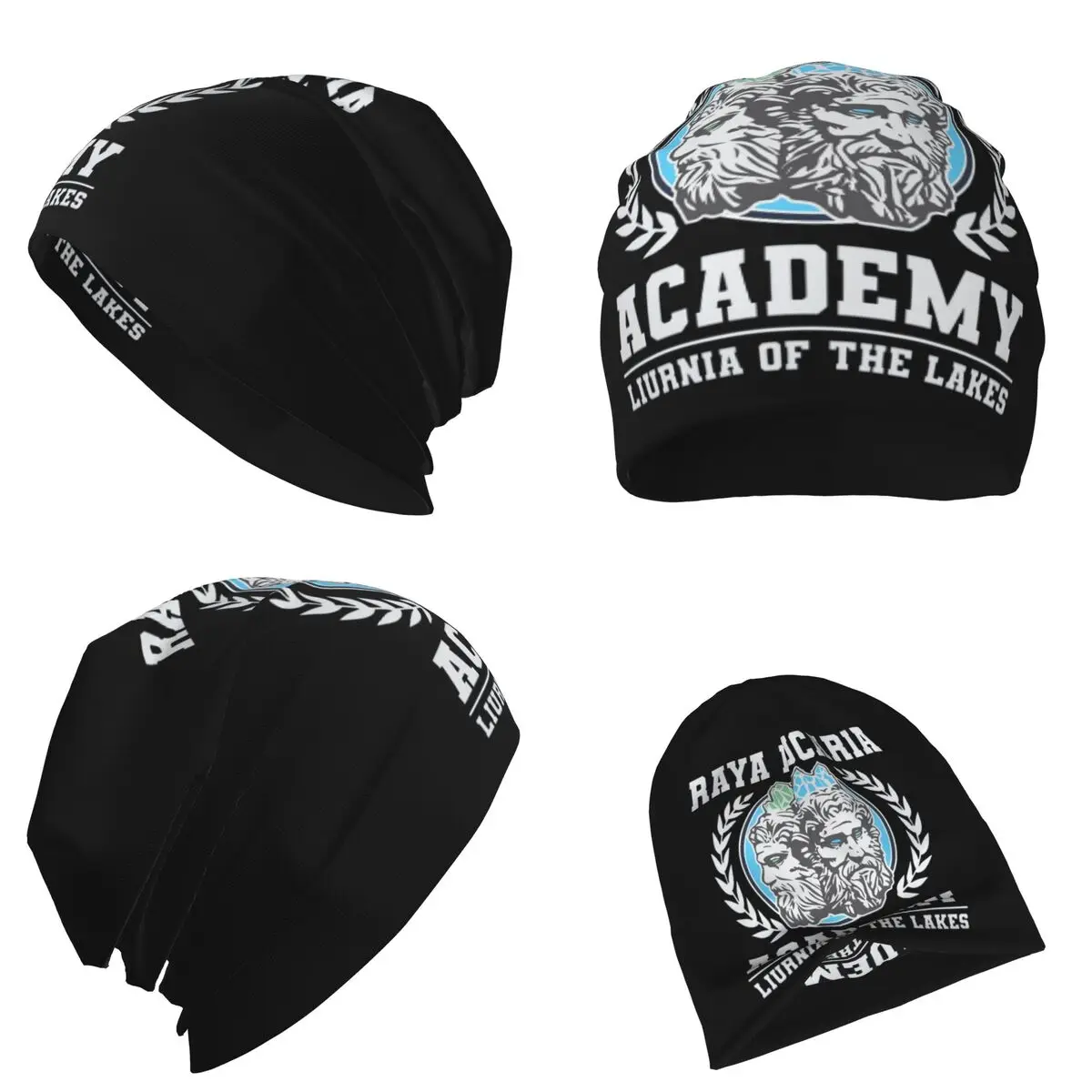 Raya Lucaria Academy School Warm Knitted Cap Hip Hop Bonnet Hat Autumn Winter Outdoor Beanies Hats for Unisex Adult