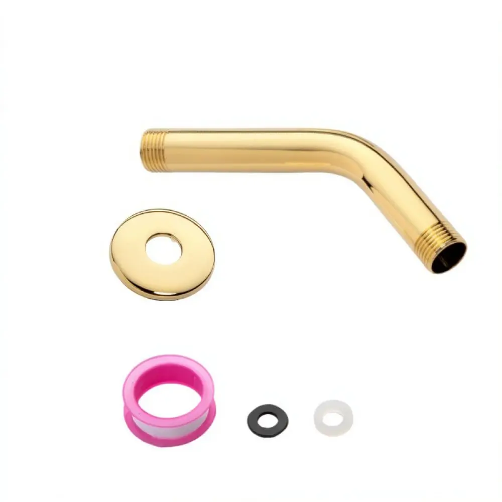 Stainless Steel 6 Inch Shower Arm Concealed Wall Mount Ceiling Showerhead Pipe Connector Modern Bathroom Plumbing Parts