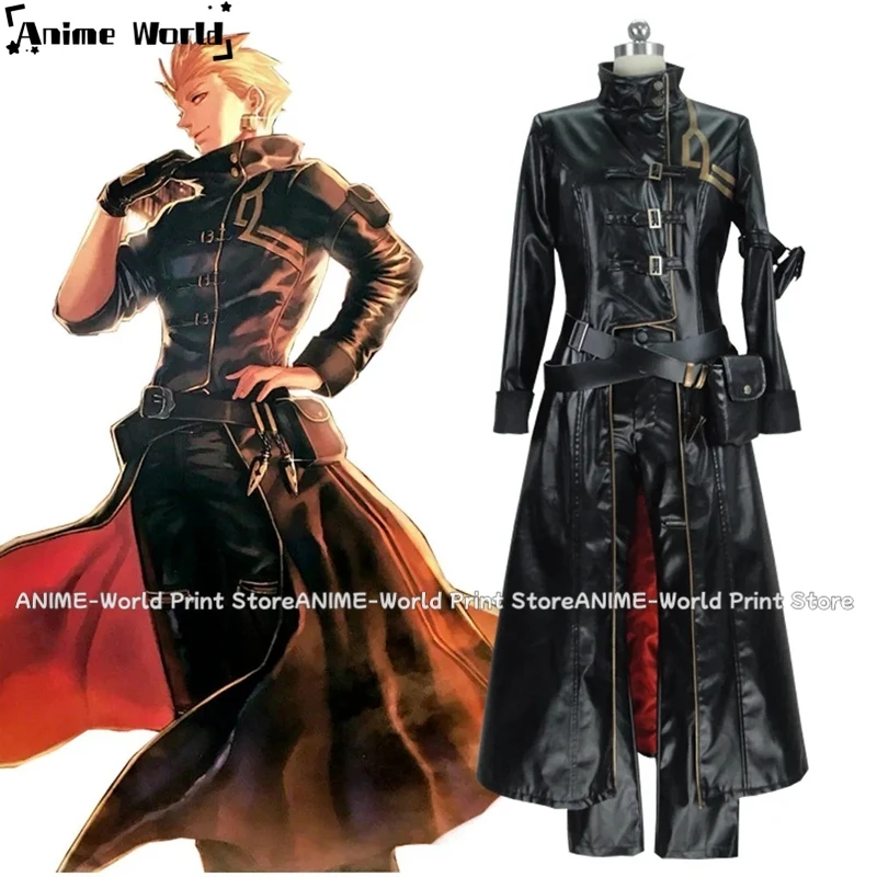 

《Custom Size》Anime Fate Grand Order Gilgamesh Cosplay Costume - Artificial Leather