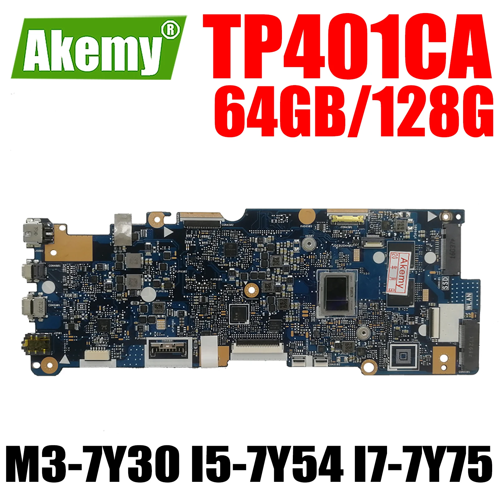For ASUS VivoBook TP401CA TP401CAE Mainboard TP401C Laptop Motherboard CPU M3 M5 M7 4GB 8GB RAM Direct Replacement