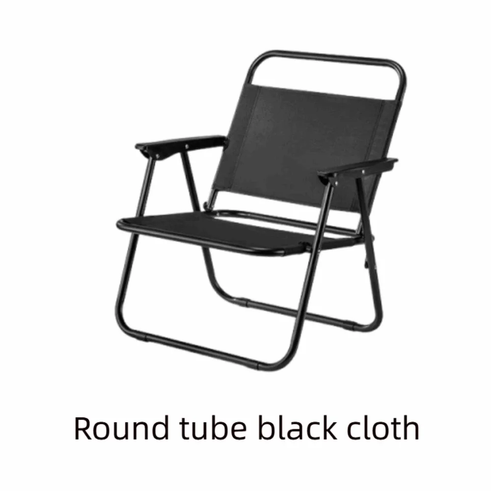 

Складной стул для кемпинга с текстурой под дерево, удобными подлокотниками, прочный стул Кермит из углеродистой стали, для пикника и рыбалки