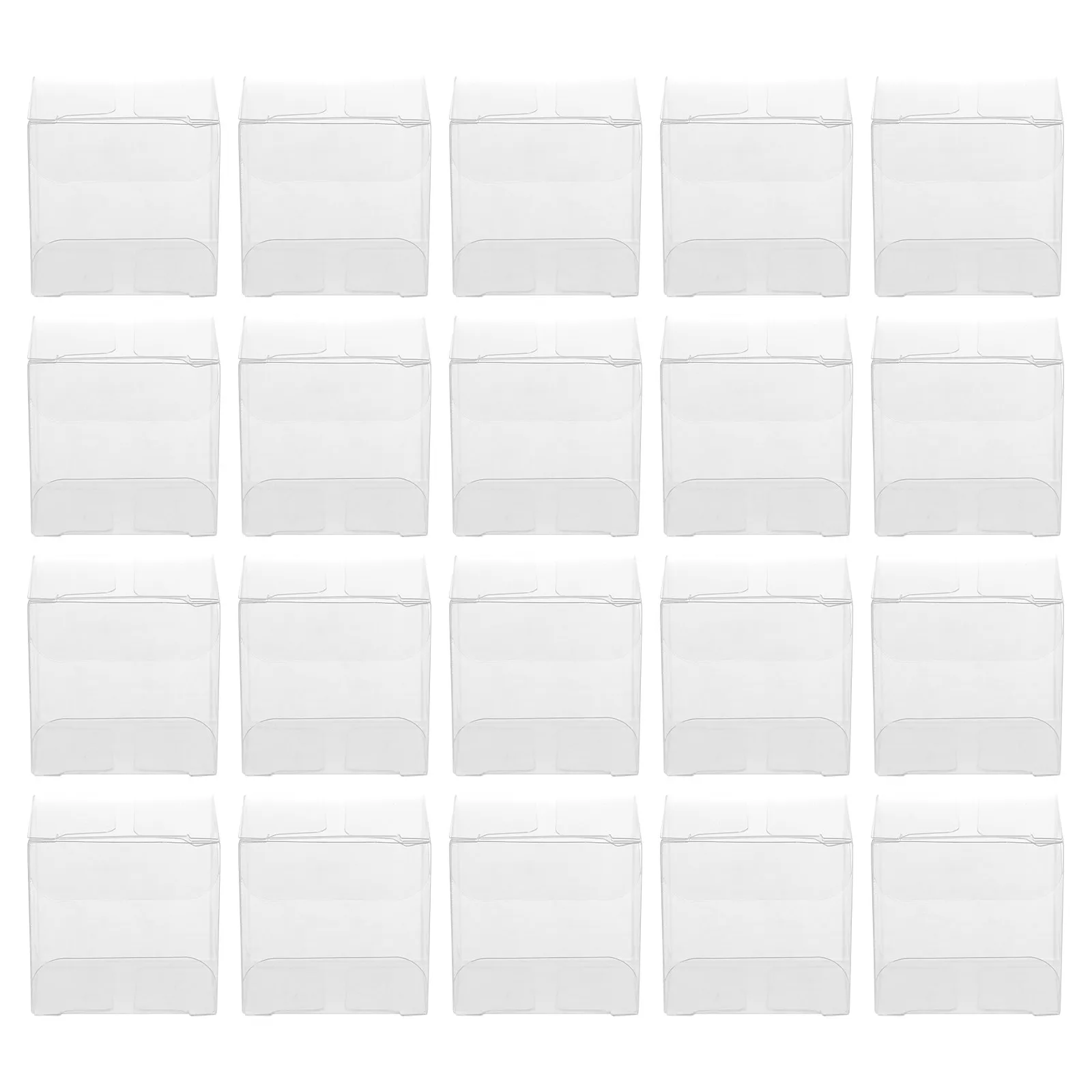 50Pcs Transparent Macaroon Packing Box Plastic Dessert Wrapping Box Bake Package for Party Gift Macaroon Packing Case