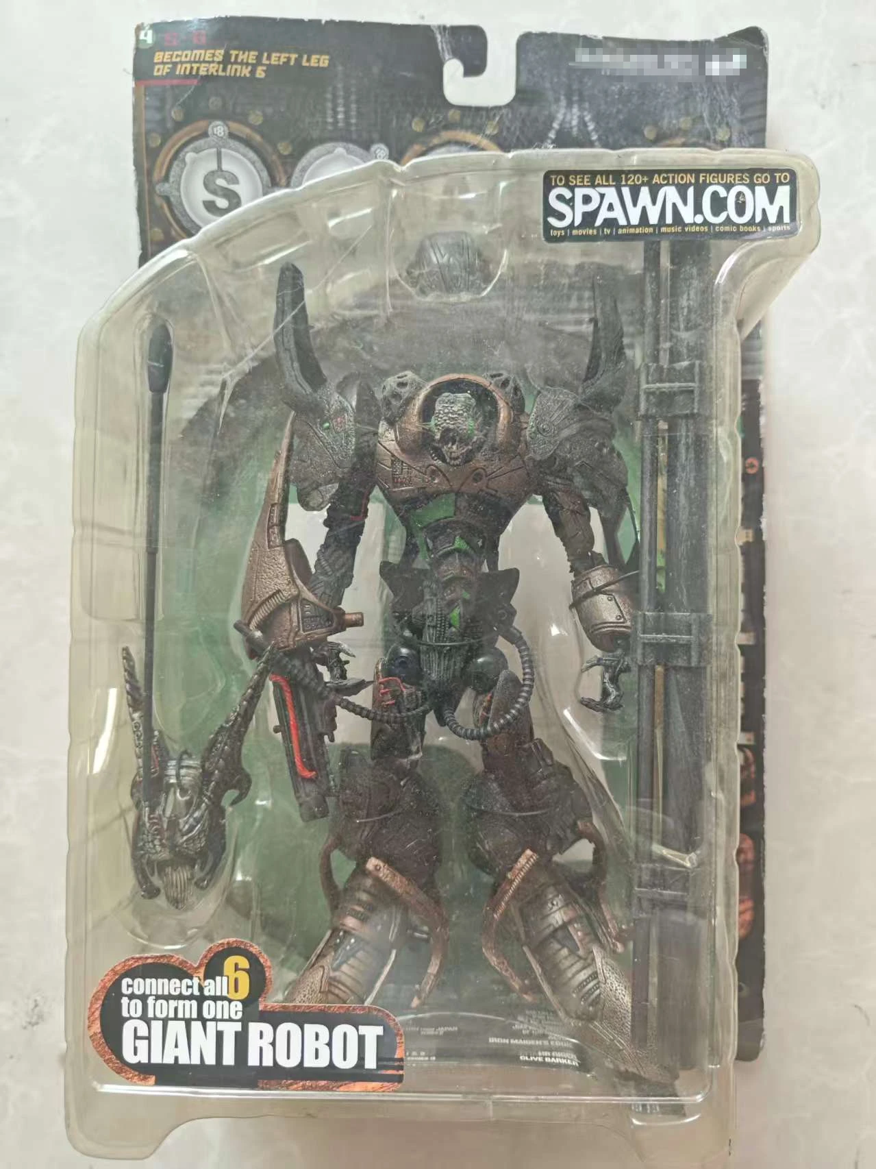 McFarlane Spawn~ Serie 18 Interlink 6~LL4 Of Giant Robot Actionfiguren Spielzeug Seltene Sammlerfigur