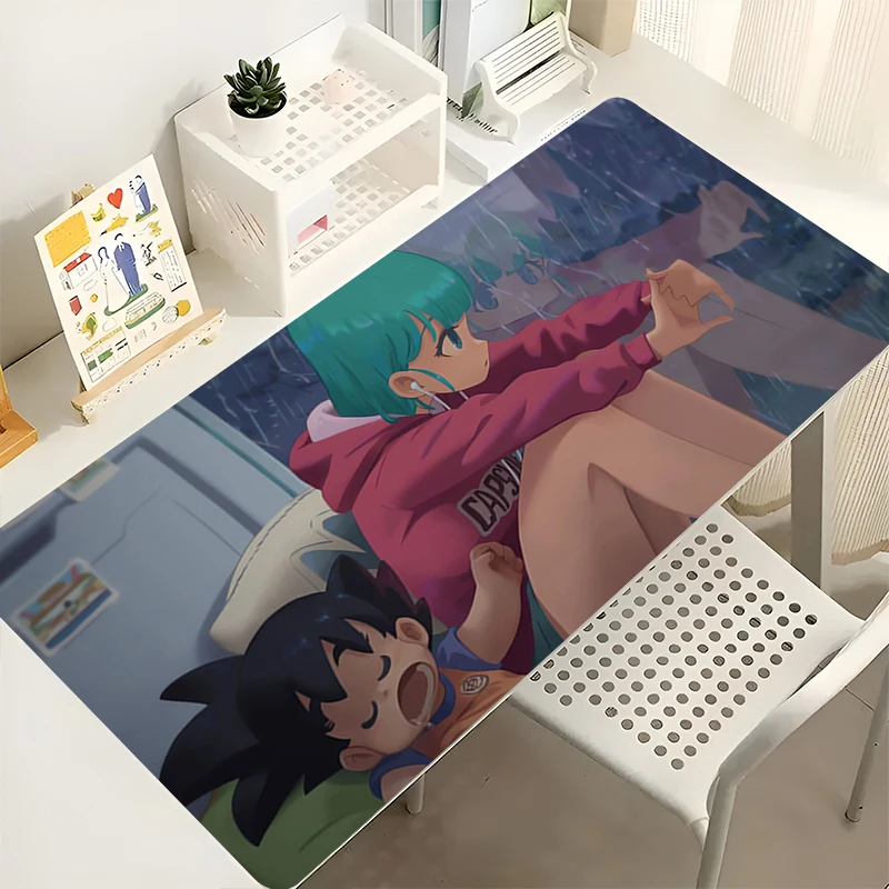 

Mouse Pad PC Accessories Keyboard Pad Office Desk Mat Anti Slip Dragon Ball Bulma Mousepad Large Gaming Mats Rubber Extended Pad