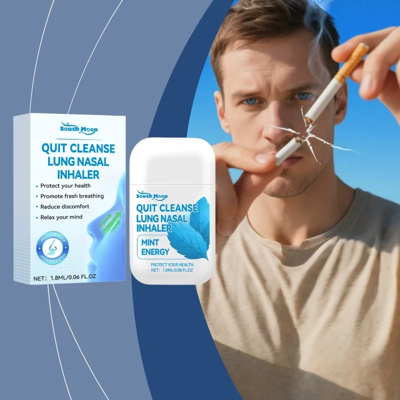 

1pc 1.8ml Nasal Spray Breath Detox Relieve Breathing Difficulties Portable Nasal Cleaning Care Gentle Fresh Body Care Nasal