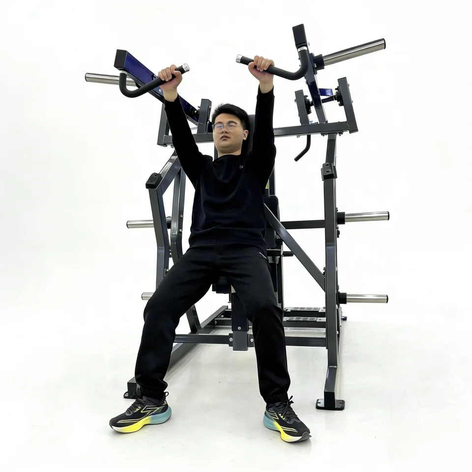 Commercial Iso-Lateral Chest Press and Back Trainer Lat Pulldown Machine Dual Function Upper Body Strength Training Equipment