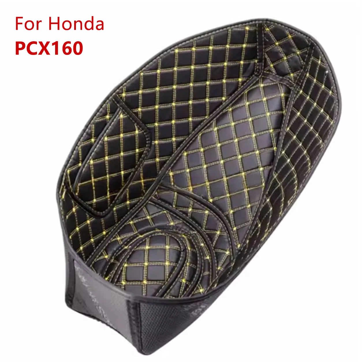 For Honda PCX125 PCX150 PCX160 ADV150 Scooter PU Seat Bucket Liner Pad Anti-Dirt Reduce Noise Under Seat Storage Box Protector 3