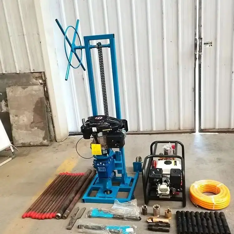 

Многофункциональная буровая установка-рюкзак на бензиновом/дизельном топливе, 15 м, для отбора проб грунта, камня, бетона, высокоточный инструмент для колонкового бурения