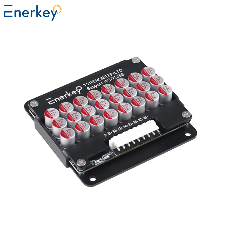 Bilanciatore attivo Enerkey 5A con guscio in alluminio 4S 6S 7S 8S 9S 10S 11S 12S 14S 15S 16S Equalizzazione batteria Lifepo4 / Li-ion/LTO