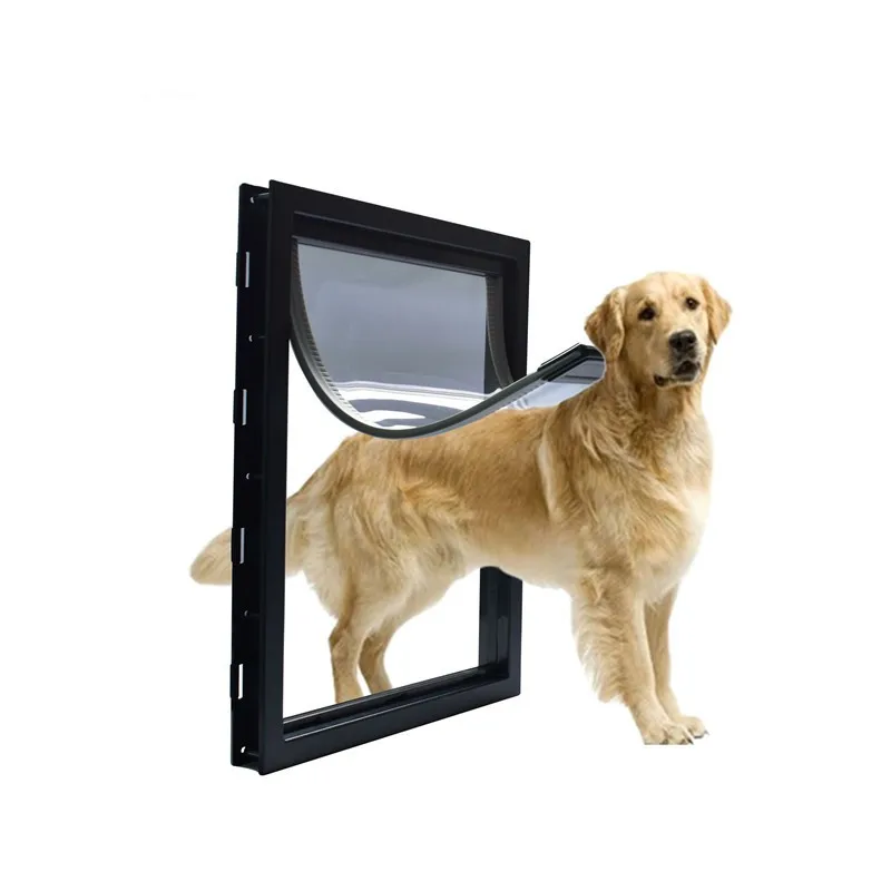 New PVC large dog pet door opening, medium and large dog entry and exit door opening With Microchip Pet Door Flap