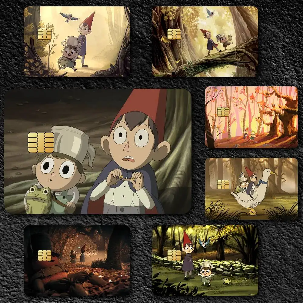 Cartoon O-Over The Garden Wall Credit Card Skin Stickers For Bank Card Bus Metro Card Sticker Waterproof Gift