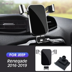 Car Mobile Phone Holder For Jeep Renegade 2016-2019 Special Mounts GPS Stand Gravity Navigation Bracket Auto Accessories