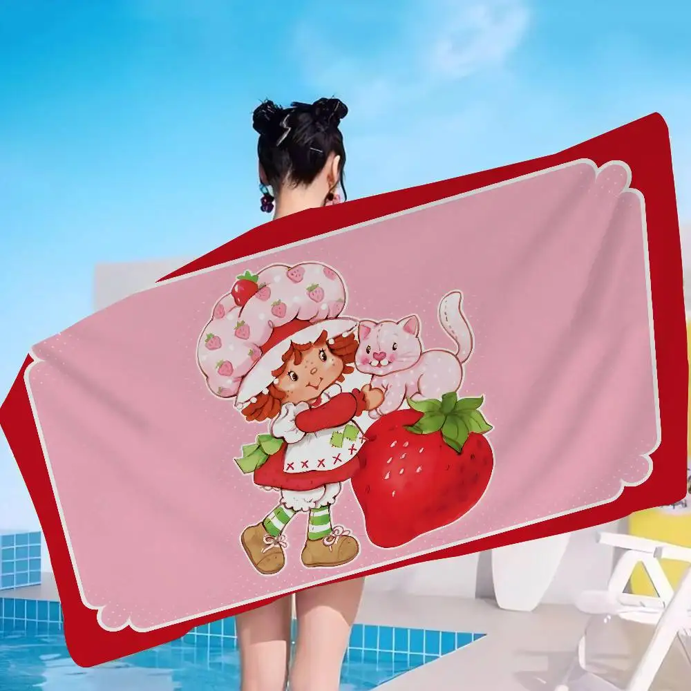 Animated Series S-Strawberry S-Shortcake Microfiber Beach Towel Absorbent Quick dry Soft Yoga Swimming Resort Mountain