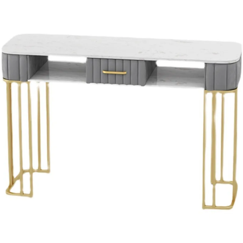 

Nordic Nail Art Table and Chair Set Nail Oil Storage Nail Art Table Light Luxury