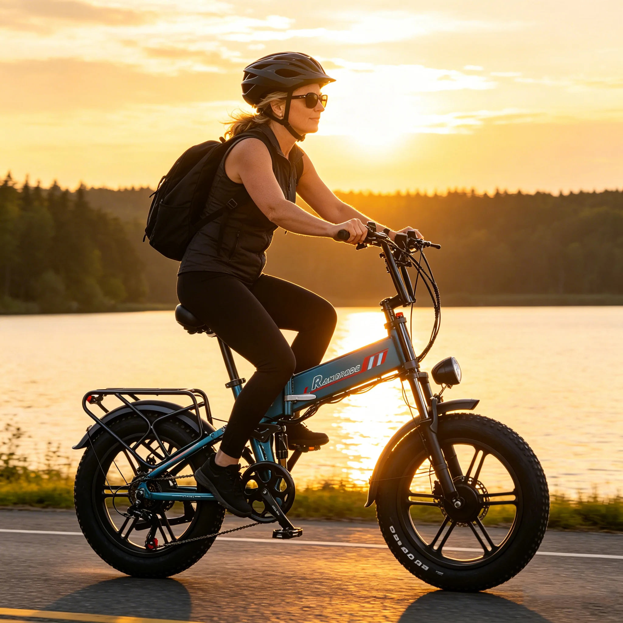 RANDRIDE YX20M EU-Lager Elektro-Mountainbike, 2000W Doppelmotor, 48V 20Ah Akku, 20 Zoll Fat-Reifen, faltbares Offroad-E-Bike – Leistungsstark, tragbar und geländegängig für Berg- und Stadtfahrten.