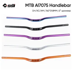 ODI Bicycle Handlebar 7050 Aluminum Alloy Mountain Bike Handlebar 760mm Ultralight Handle Bar for Bicycle MTB DH XC AM Bike Part