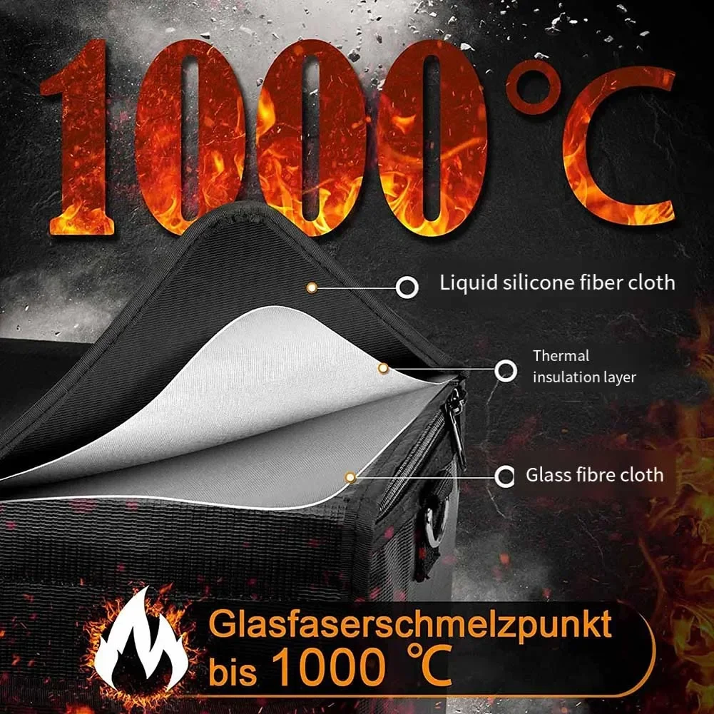 1PC Bicycle Battery Storage Bag Fire Resistant ExplosionProof Safety Storage Bags For E-Bike Battery-Lithium Ebike Battery Bag