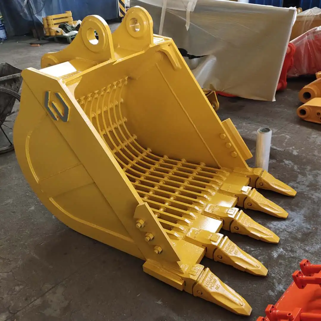 5-100ton 1.2cbm Excavator Grid Bucket Screening Bucket Sieve Bucket for Sand Gravel Screening Operation