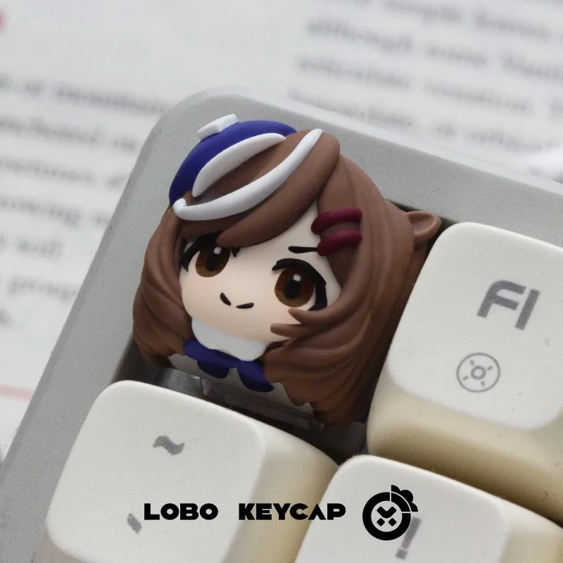 Uma Musume Pretty Derby  Personalized Resin Artisan Keycap Custom Decor Key Cap for MX Mechanical Keyboard Unique Desktop Gift