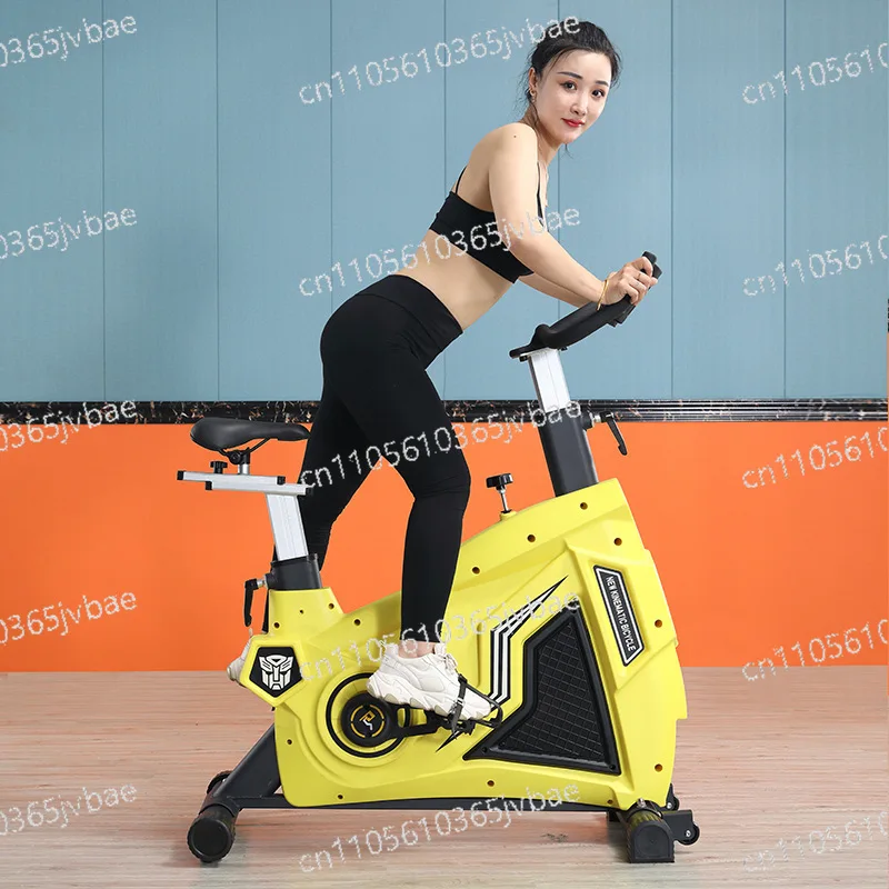 Indoor Steel Exercise Bike, Magnetically Controlled Vertical Spinning Bike for Home Gym Workout