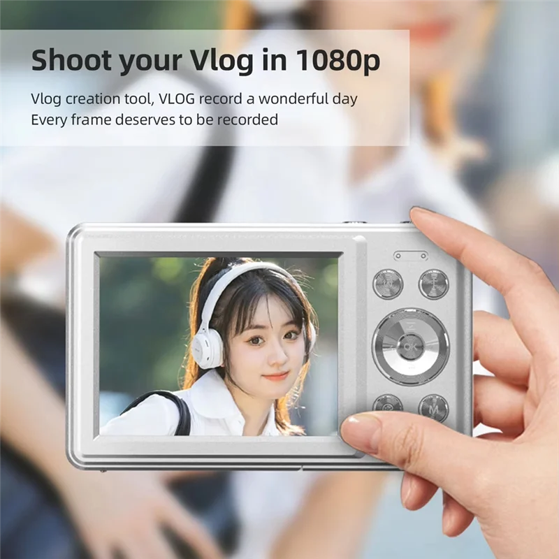 1080P デジタルビデオカメラ Protable デジタルカメラ 56MP 2.8 インチ IPS スクリーンデジタルズームカメラギフト Forkids ティーンズオレンジ