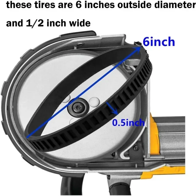 Bandsaw Pulley Tires Replacement Bandsaw Tires for Dewalt D28770 DW328 DW328K A02807 D28770 type 1 DWM120 DCS374 DW328K