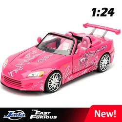 Jada 1:24 Honda S2000 Supercar Alloy Car Model Diecast Toy Vehicle High Simitation Cars Toys collezione di regali per bambini J36