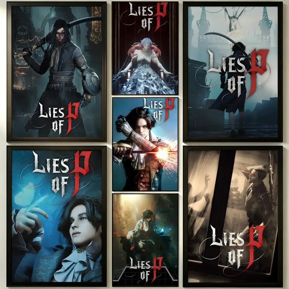 game Lies of P Poster HD Poster Sophisticated Modern Aesthetic Wall Art For Living Room Bedroom Office Cafe Decor