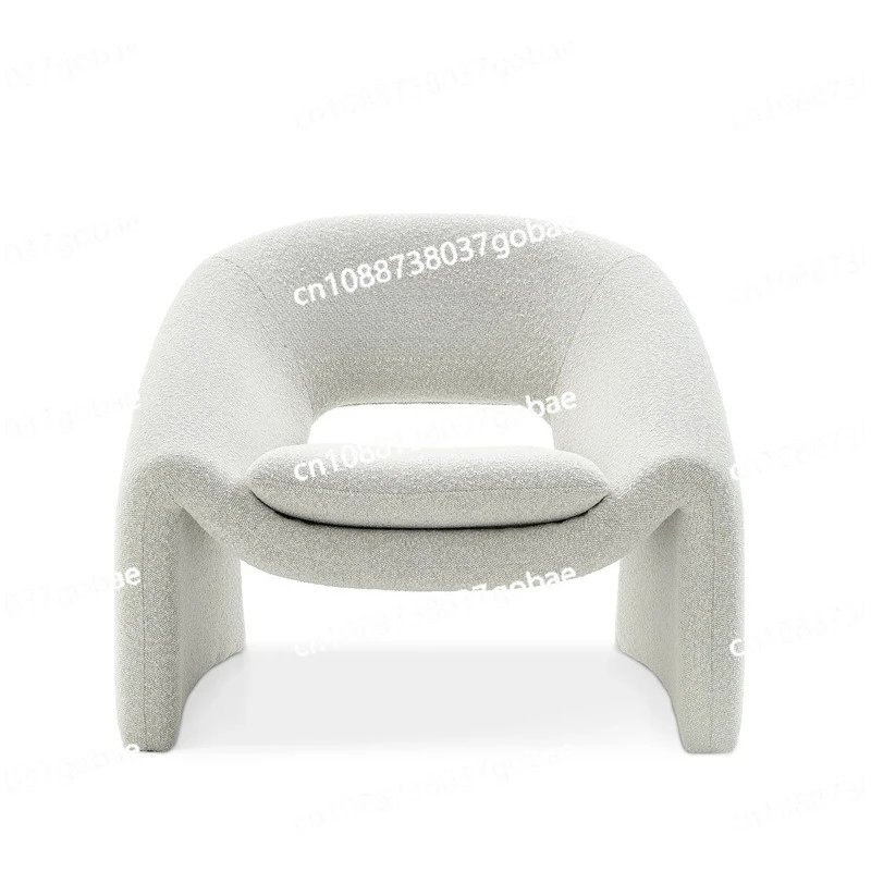 Canapé créatif en laine d'agneau de luxe, style nordique, style crème médiéval