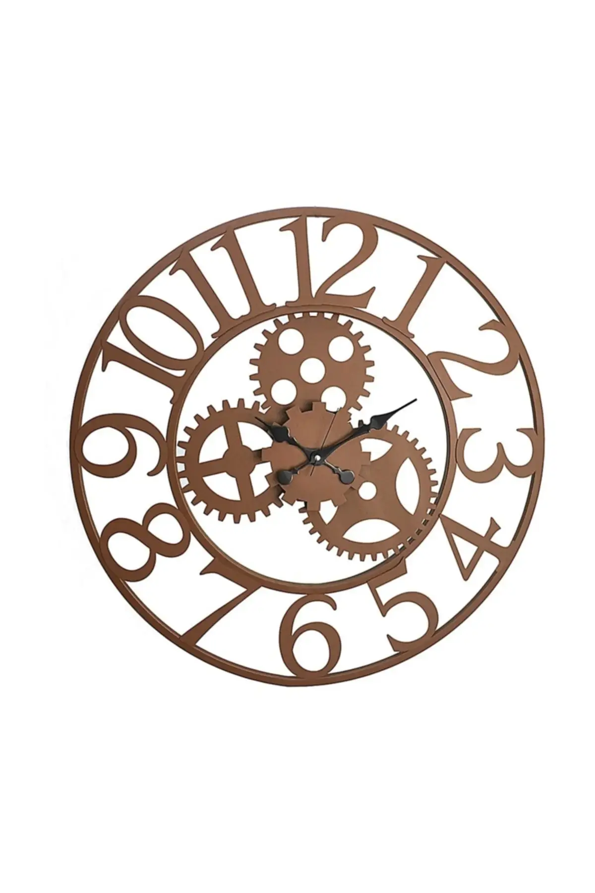 Uras Wrought Iron Wall Clock 7621 A Coffee Impeller 76cm 3boyutlu Wall Clock Creative Home Decor