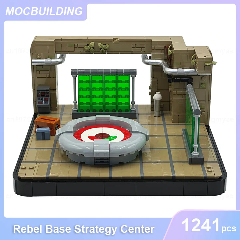

MOC Building Blocks Yavin IV Rebel Base Briefing Room Diorama DIY Assemble Bricks Architecture Model Collection Xmas Toys Gifts