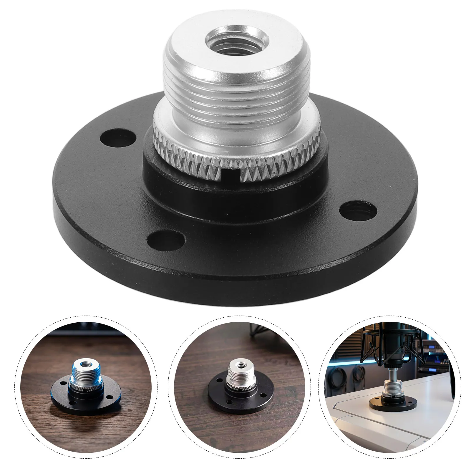 Desktop Wall Microphone Stand 58-27 Thread Adjustable Table Mic Mount Clamp Desktop Holder Studio Condenser Broadcast