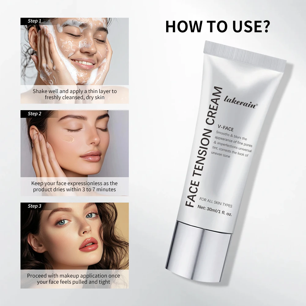 FaceTighten Cream Blur Skin for Flawless Makeup Application Reduce Fine Lines Pores and Imperfections