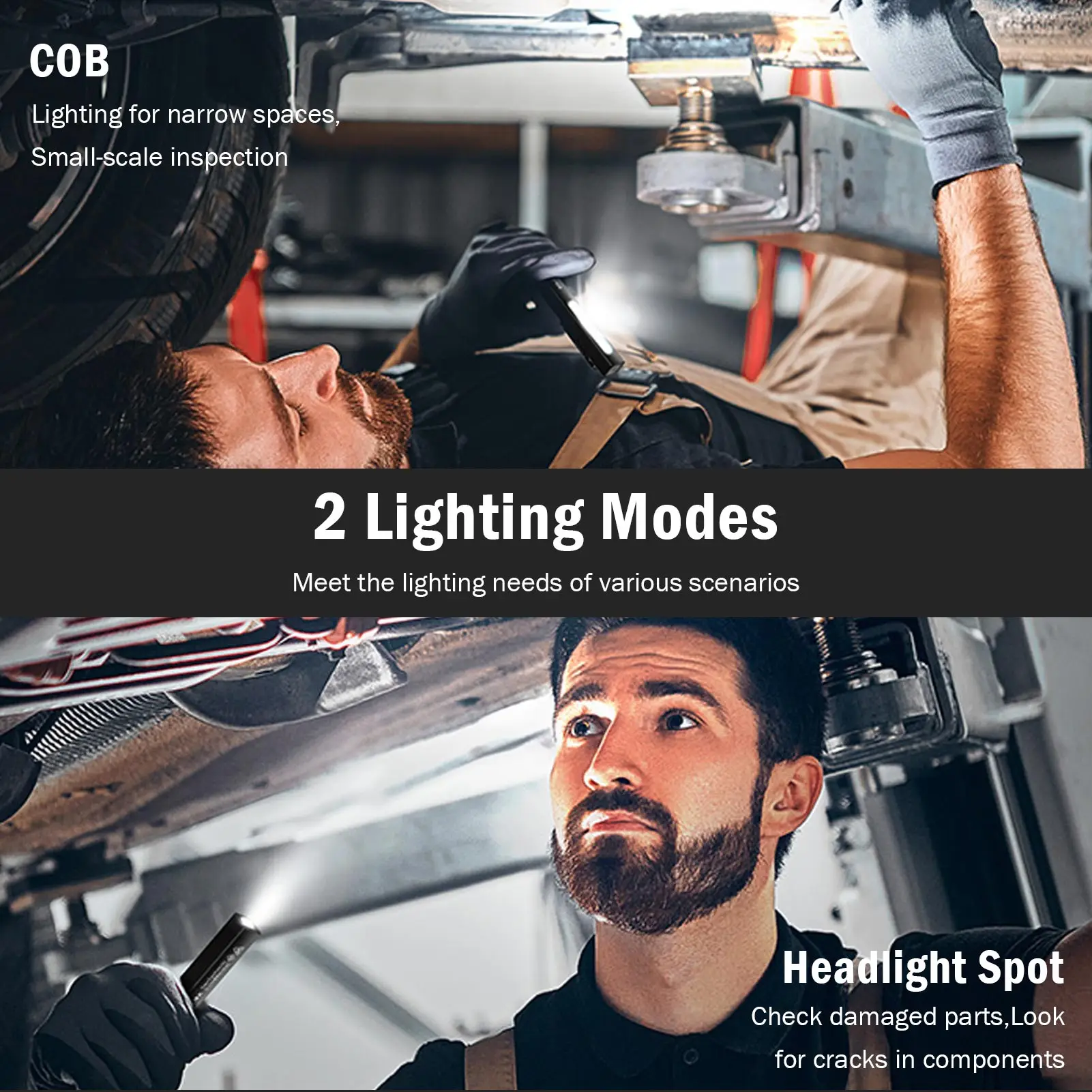 مصباح قلم SUPERFIRE G32 مع ضوء جانبي وشعلة يعتم ستبليس، مصباح LED صغير للجيب لإصلاح السيارات في حالات الطوارئ